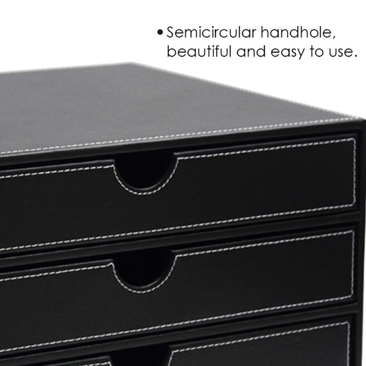 PVC Black Desktop Organizer 31.8 x 24 x 19.8cm