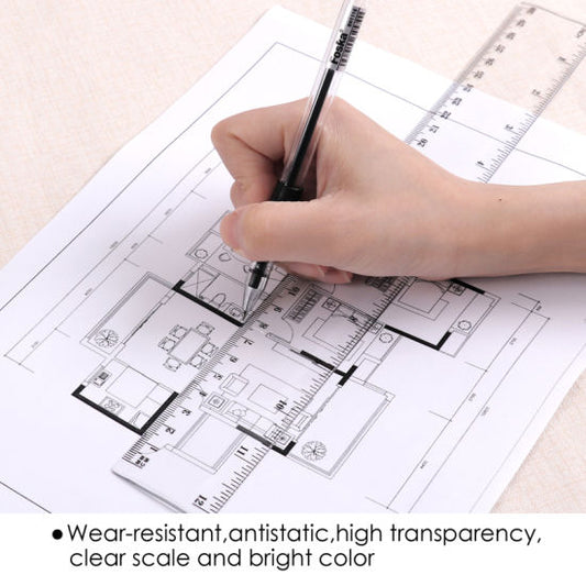 30cm Clear Ruler by Foska