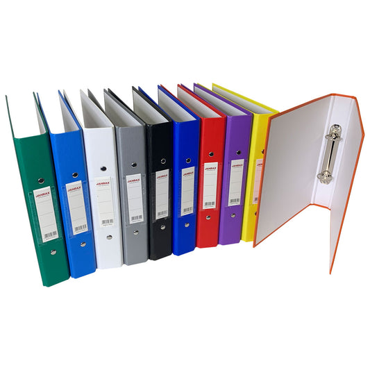 A5 Blue Paper Over Board Ring Binder by Janrax