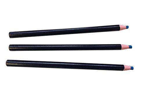 Pack of 12 Blue Chinagraph Pencils by Janrax - Peel Off China Markers