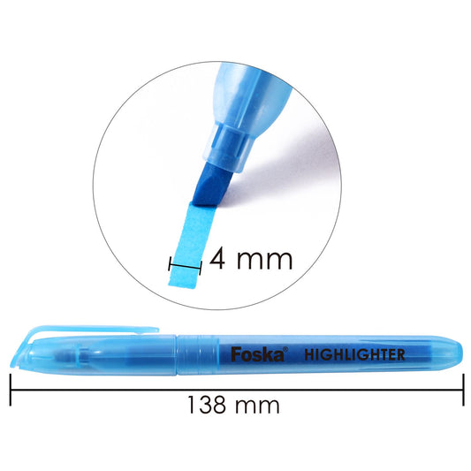 Pack of 4 Colours Highlighter Marker Pens