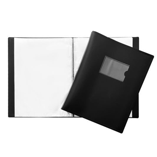 A4 Black Flexible Cover 100 Pocket Display Book