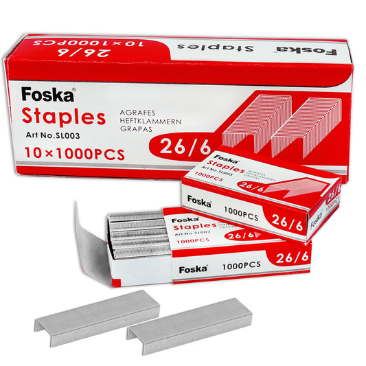 Pack of 1000 26/6 Staples