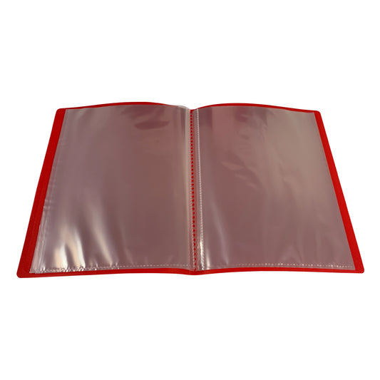 A5 Red Flexible Cover 40 Pocket Display Book