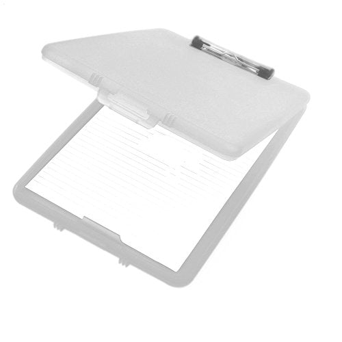 A4 Clear Clipboard Box File - Storage Filing Case
