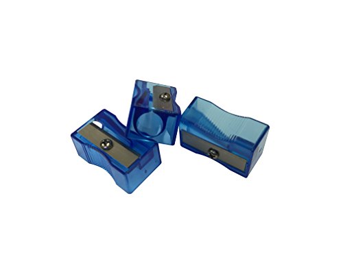 Pack of 100 Blue Translucent Pencil Sharpeners