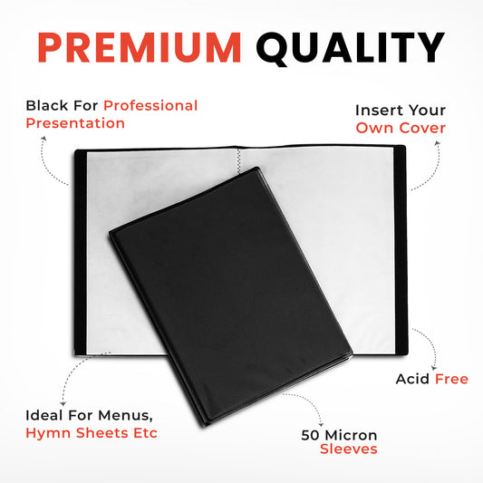 Janrax A5 Presentation Display Book 40 Pockets (80 Views)