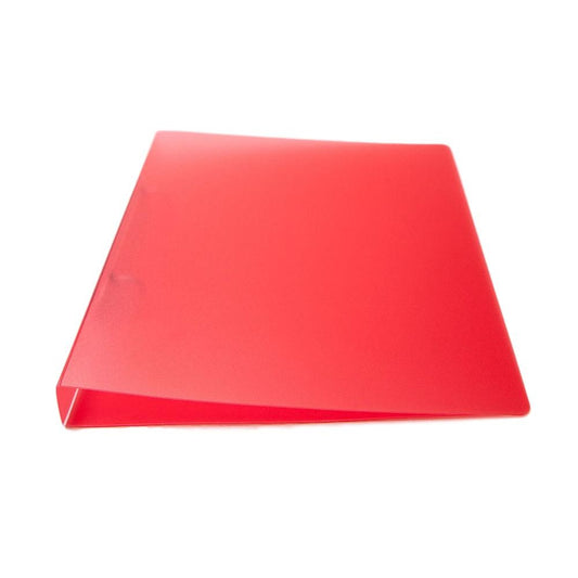 A5 Slim Red Translucent Ringbinder