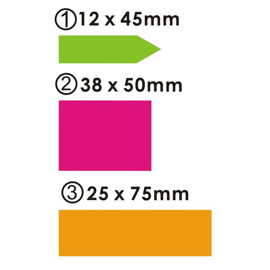 225 Sheets Assorted Sticky Notes Set