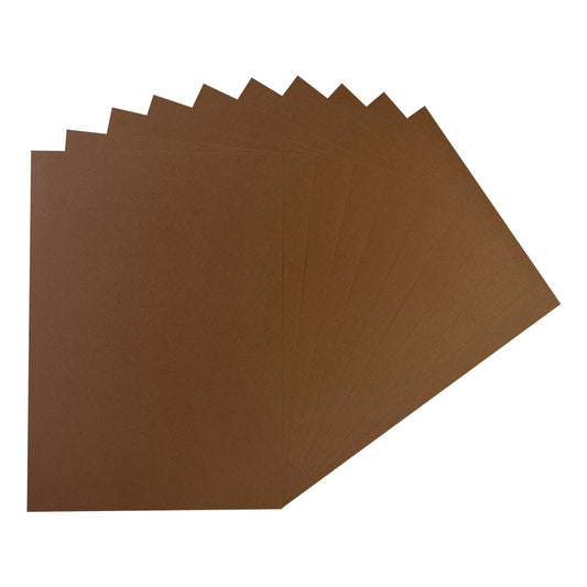 Pack of 50 A5 Brown Coloured Card 160gsm Sheets