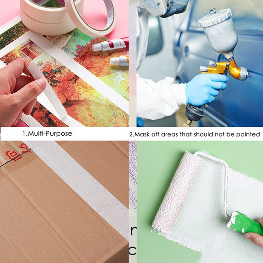 Pack of 6 48mm x 18yard Masking Tape