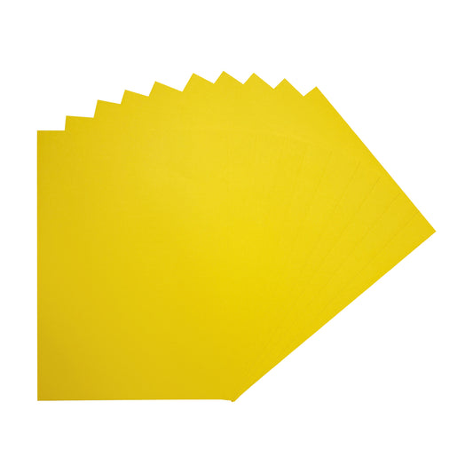 Pack of 50 A4 Yellow Coloured Card 160gsm Sheets