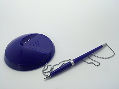 Blue Reception Counter Pen on Chain
