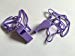 Pack of 15 Purple Plastic Whistles with Lanyard Neck Cord