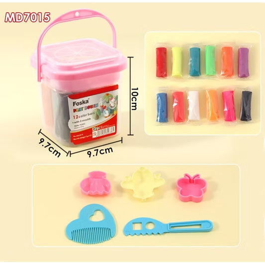 12 Colors Kids Play Dough Set