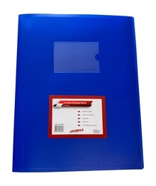 A4 Blue Flexible Cover 10 Pocket Display Book