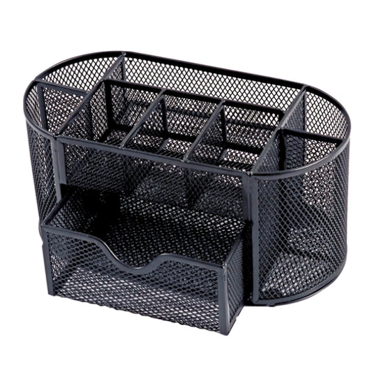 9 Compartment Wire Mesh Desktop Organiser