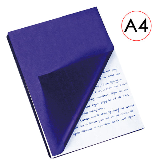 Pack of 100 A4 Blue Carbon Paper Sheets