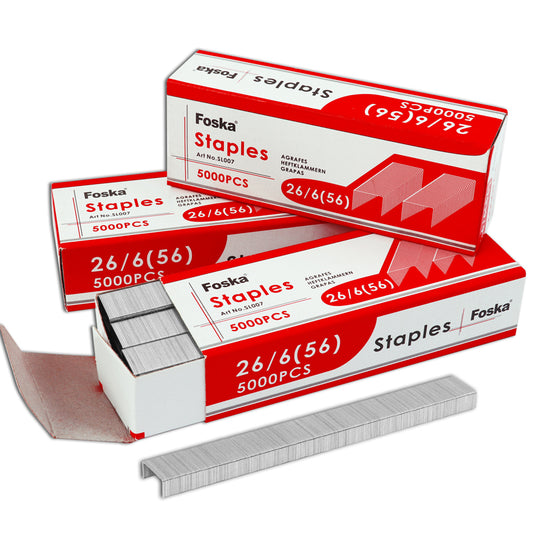 Pack of 5000 26/6 Staples