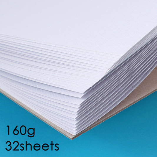 A4 32 Sheets Side Spiral Open Gouache Pad