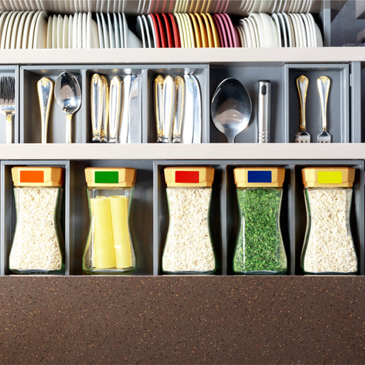 Pack of 24 Fluorescent Orange 25x50mm Rectangular Labels - Adhesive Stickers