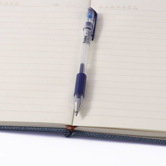 Single A5 96 Sheets Ruled PU Leather Hardcover Notebook