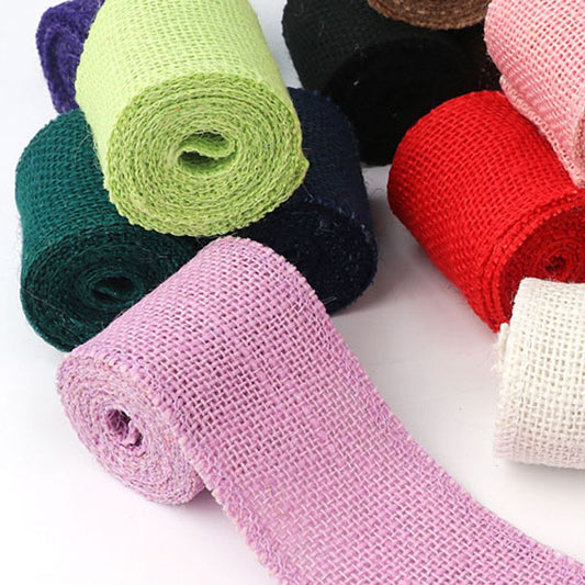 Single Coloured Linen Braided Rope 1m x 6cm