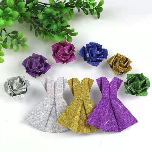 Pack of 10 A4 Pink Coloured Glitter Card 230gsm Sheets