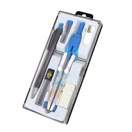 Metal Zinc Alloy Adjustable Compass Divider Math Set