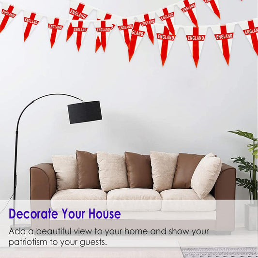 St George Bunting 5m with PVC 12 Flags