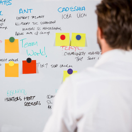 Pack of 12 Red 24mm Magnets