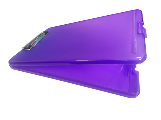 A4 Purple Clipboard Box File - Storage Filing Case