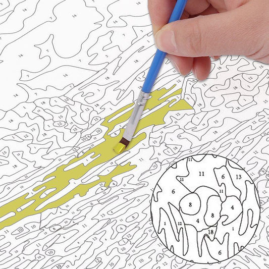 Canvas DIY Colour Your Own Painting by Numbers