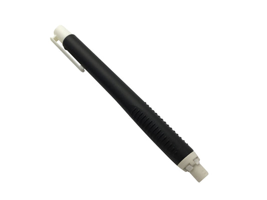 Janrax Click Eraser - Black Pen Barrel with Easy Grip