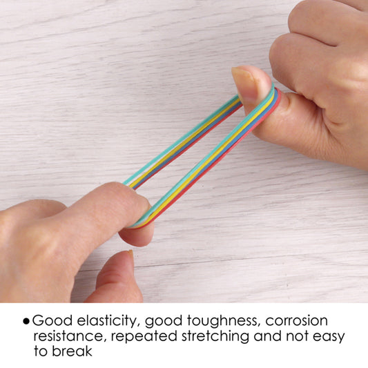 Bag of Assorted Coloured Rubber Bands 100g