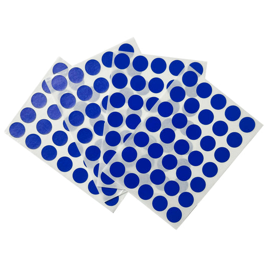 Pack of 140 Blue 13mm Round Labels - Stickers
