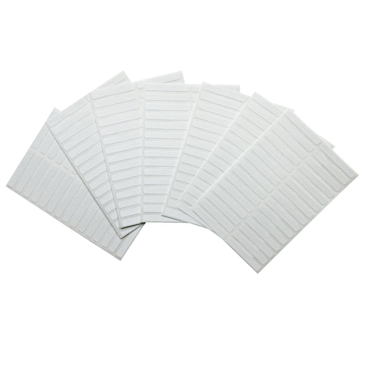 Pack of 210 White 5x35mm Rectangular Labels - Adhesive Stickers