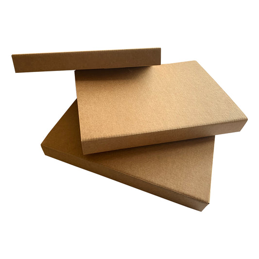 Pack of 3 A4 Kraft Box Files 3.5cm Depth