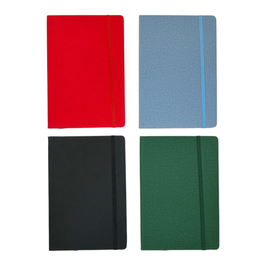 Single A5 96 Sheets Ruled PU Leather cover Notebook with Elastic Closure