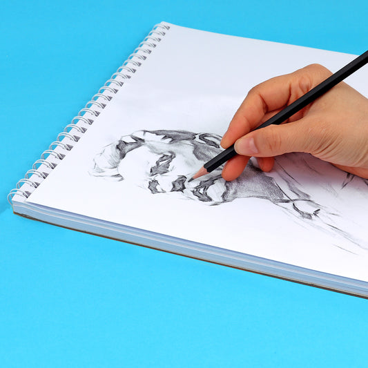 A4 Side Spiral Open Sketch Pad