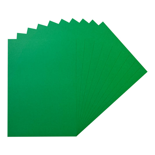 Pack of 50 A5 Green Coloured Card 160gsm Sheets