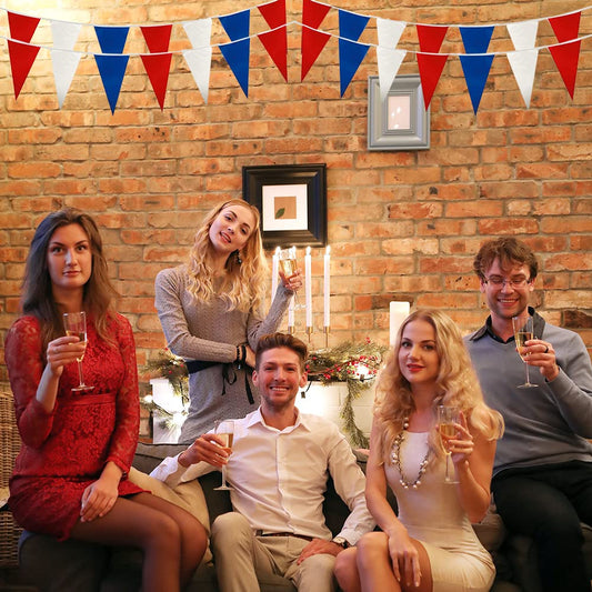 F63004 Red White and Blue 7m Bunting