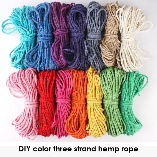 Pack of 5 Assorted Three Strand Hemp Ropes