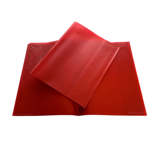 Pack of 10 9x7" Frosted Red Exercise Book Covers