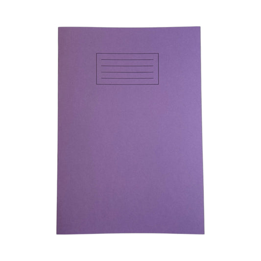 Janrax A4 Purple 40 Page Handwriting Book Exercise Book WF Paper with 225gsm Manilla Cover