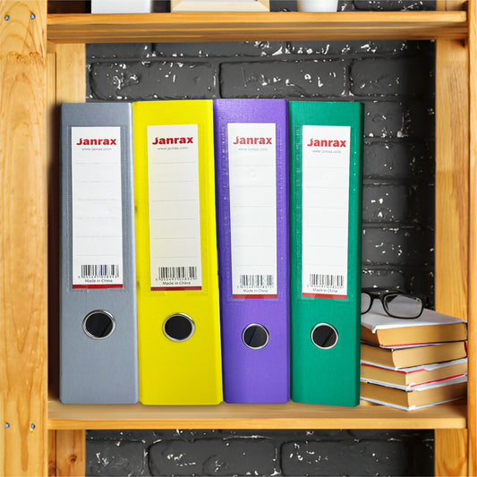 A4 Blue Paperbacked Lever Arch File by Janrax