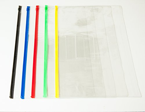 Pack of 12 A3 Blue Zip Zippy Bags - Janrax 708554