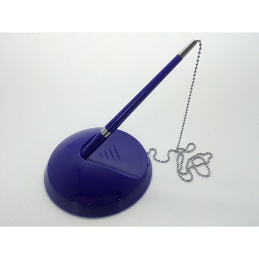 Blue Reception Counter Pen on Chain