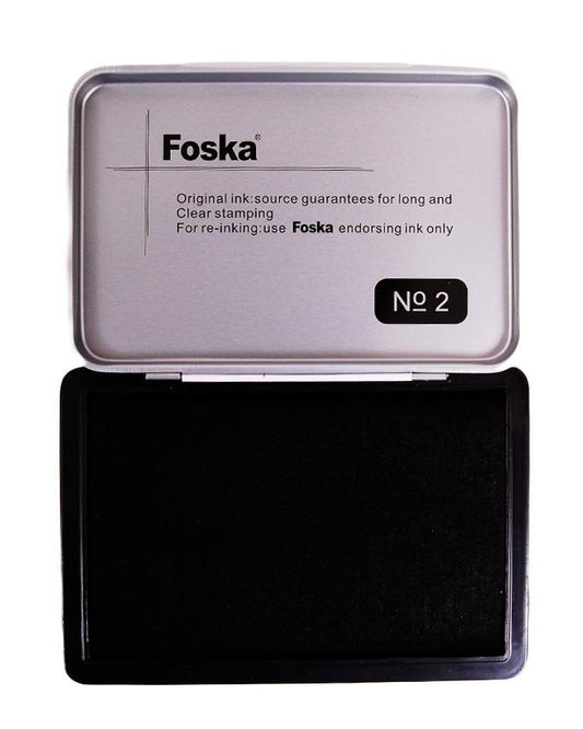 Black Ink Stamp Pad 122x48mm