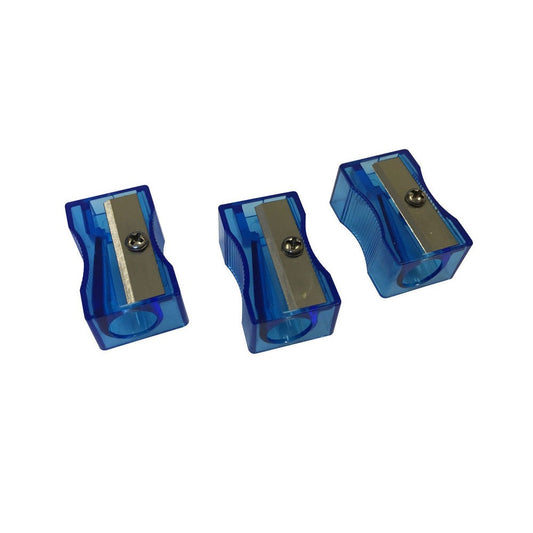 Pack of 100 Blue Translucent Pencil Sharpeners